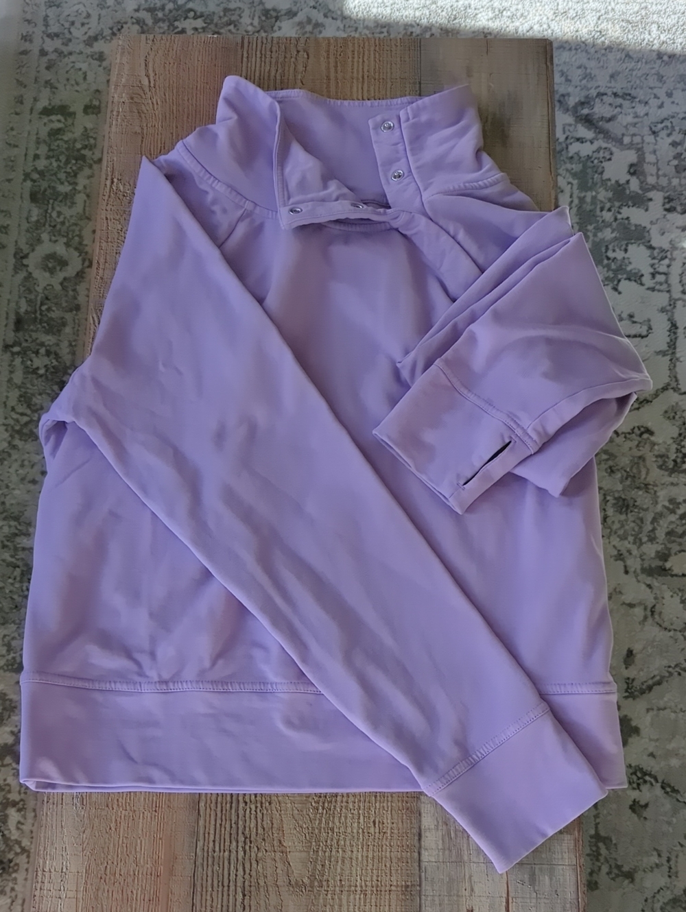 Pact snap neck pullover
